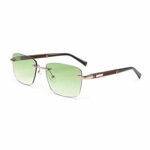 Design Rimless Vintage Sunglasses In Stock  Sun Glasses Polarized Sunglasses UV400 Anti-UV Outdoors Women Sun Glasses