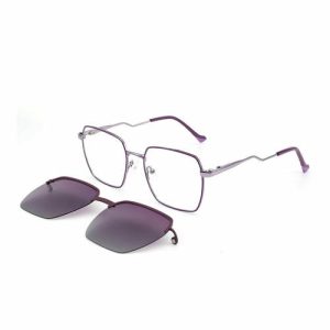 Fashion Polarized Design Big Frame Clip on Metal Frame Sunglasses