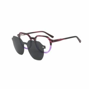 Brand Same Design Lamination Acetate Clip on Sunglass with Tac Polarized Wholesale Sunglasses Frame Hinge Frames