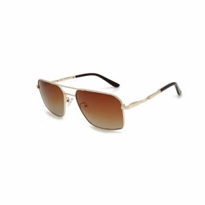 Fashion Memory Titanium Men Double Bridge Sunglasses