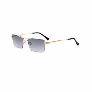 est Model Rectangle Elegant Men Metal High Quality Sunglasses