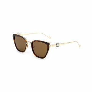 Elaborate Cat Eye Ornamented Temple Luxury Metal Women Sunglasses