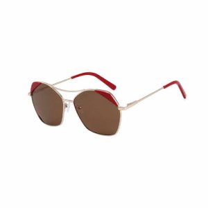 Fashion Ladies Cat Eye Face Shaping Metal Sunglasses Lenses Shades High Quality Silver Metal Sunglasses