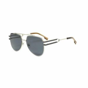 Vintage Full-Frame Double Bridge Glasses Unique temple Design Metal Sunglasses