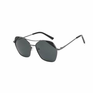 Factory Sale Wholesale Customized Double Nose Bridge Frame Fashion Men Women Personalized Metal Polarized Sunglasses