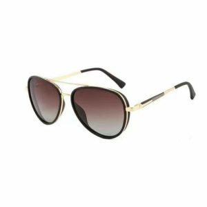 Vintage Full-Frame Double Bridge Glasses Luxury Metal Sunglasses