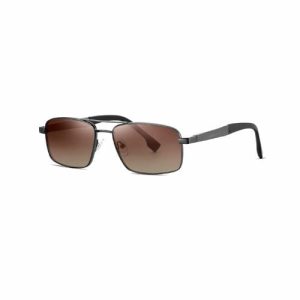 Good Value Glasses Polarized Lenses Rectangle Men Metal Sunglasses
