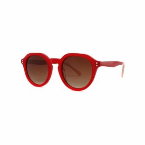 High-End Spectacle Fashion Round Acetate Sunglasses