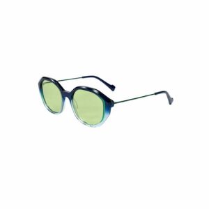 Fashion Design Round Metal Temple High-End Acetate Unisex Sunglasses