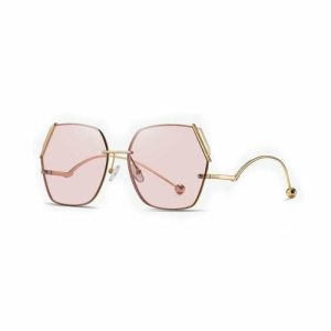 Fashionable Popular Design Oversize Women Metal  Sunglasses Colorful  Lenses Sunglass Trend  Sunglasses custom sunglasses Women Outdoor Glasses