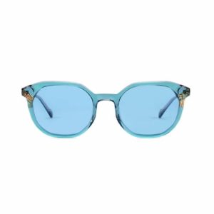 Round Polarized Stylish Unisex Acetate With Metal Temple Sunglasses