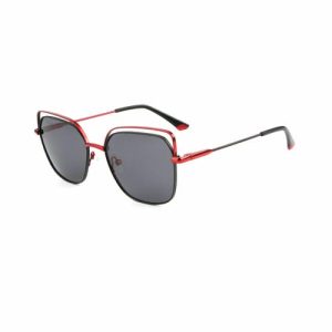 Mulicolor Trendy Charming Style Hollow Cat Eye Shape Metal Sunglass