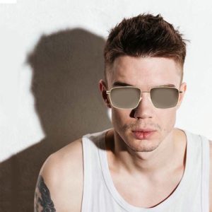 UV400 Unisex Designers Shades Square Men Polarized High Quality Metal Shield Female Sunglass lentes de sol