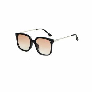 over Size Pupular Fashion Acetate Frame Metal Temple UV400 Sunglasses