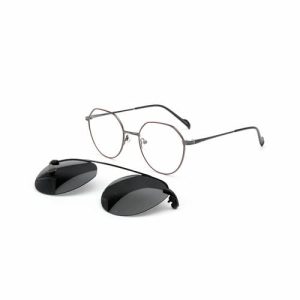 Full Frame Metal Clip on Sunglasses Polarized Sunglasses