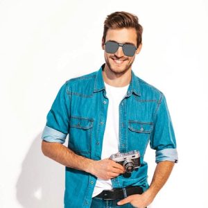 Factory Wholesale Sales of Men's Polarized  Sunglasses Metal Sunglasses  Unique Stainless Steel Sunglasses