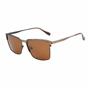Fashion Hollow Design Square Shape Metal Sunglasses