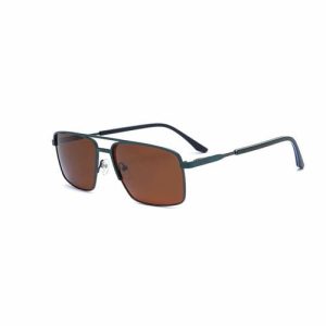 Metal Frame Transparent Rimless Square Double Bridge sunglasses