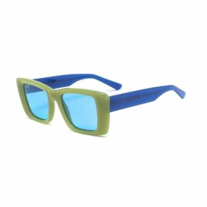 Ultralight Colorful  Sunglasses Tr Acetate Temple  Sunglasses Square Unisex Sunglasses UV400 Square Sun Glasses