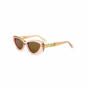 Fantastic Cat Eye 1.1TAC Beautiful Metal Ornamented Temple Women Acetate Sunglasses