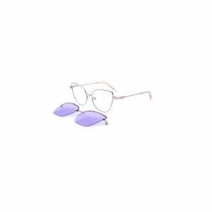 Cat Eye Polarized Clip on Eyeglass Frame Glasses Sunglasses