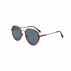 Fashion Sunglasses Double Bridge Unisex Metal Polarized Sunglassesmes