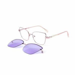 Cat Eye Shape Women Polarized Clip On Sunglasses