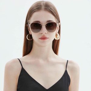 Rimless Women Men Metal Nylon Lenses Polarized Sunglasses  Sunglasses Personality Polarized Metal Sunglasses