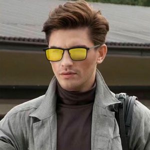 Premium Titanium Ultem Clip on Sunglass Night Vision Sunglasses with 0.74 Polarized Lens for Bussiness Man Sunglasses