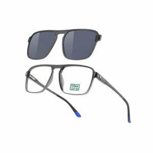 Lightweight Fashion  Magnetic Ultem Clip on Sunglass with 0.74 Polarized wholesale sunglasses frame