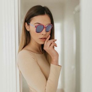 Brand Design Copy Premium Polygon Metal Sunglasses Women Sunglasses Beautiful UV400 Tac Polarized Sunglasses Brand glasses sunglass