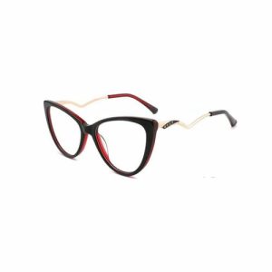 Cat Eye Combined Metal and Plastic  Optical Frame