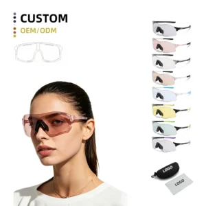 009313 Change Color Custom UV Protection Sun Glasses Goggles Outdoor Sports Bicycle Road Bike Cycling Sunglasses