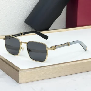 0363 Cross Border Luxury Wood European American Fashion Sunglasses Card Home CT UV400 Full Frame All Match Square Unisex