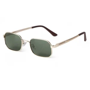 1650 New Trendy Classic Personality Men Women Driving Polarized Shades Custom Logo Metal Square Frame Sunglasses