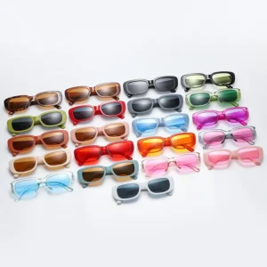 2235 Custom logo Plastic Gafas De Sol Small Frame Candy Color Fashion Vintage Sun Glasses Retro Shades Sunglasses
