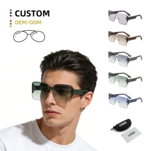 2368 New Outdoor Frameless Sunscreen Fashionable Integrated Eyewear One-Piece Lens Cool Unisex Sunglasses