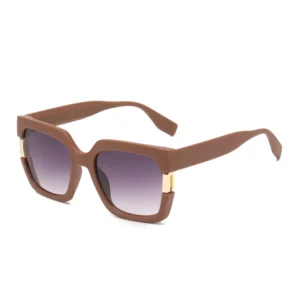 2411 Trend European and American Fashion Square Frame Full Rim Sunglasses Unisex UV400 Plastic with Sample Making Service