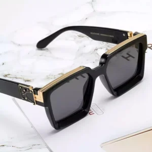 30 Colors Luxury Women Millionaire Sunglasses Square Hot Fashion Designer Men Sunglasses with Custom Metal Logo