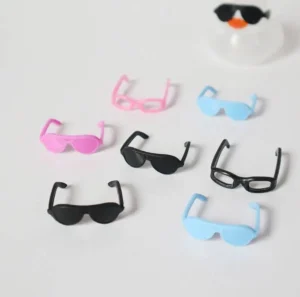 32mm Capsule Mini Glasses Toys Colored Plastic Glasses Decorated Dolls for Kids Vending Capsule Machine
