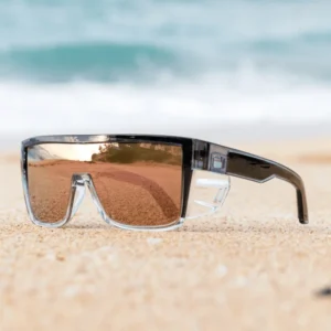 3411 Z87 Safety Sunglasses Gradient Large Frame One Piece Lens Oversized One Piece Shield Shades UV400