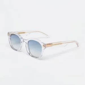 3519 Retro Round Frame Sun Glasses Custom Logo Vintage Transparent PC+CP Sunglasses Women Men