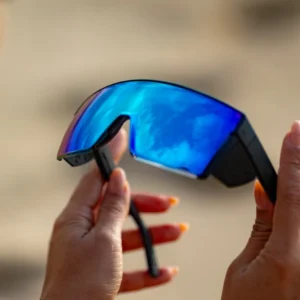 3523 Safety Sunglasses ANSI Z87.1 Oversized Shield Mirror Sunglasses Men Women