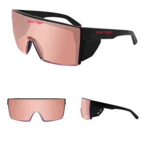 3523 Safety Sunglasses Gradient Large Frame One Piece Lens Oversized Side Shield Shades UV400 Sunglasses