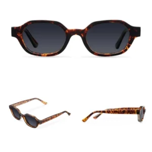 3607 Trendy High Quality Classic Shades Designer Custom Logo Retro BIO-BASED Small Oval Frame Sun Glasses Unisex