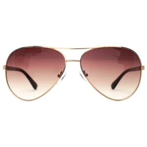 59mm Gradient pilot Women’s Metal Sunglasses