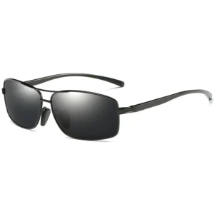 66526 Superhot Eyewear Classic Rectangle Black Sun Glasses Mens Polarized Driving Sunglasses