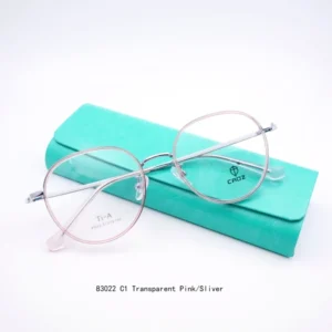 83022 TR Transparent Color Card Ring Memory Glasses Frame Men and Women Myopia Frames