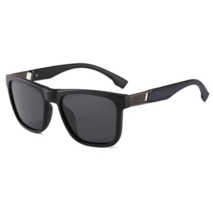 8495 Men’s Trendy Blue Sunglasses with Square Full Frame and Polarized Lenses PC Material Custom Logo