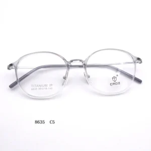 8635 Business Eyebrow Frame Myopia Line TR90 Metal Eyeglass Trend Large
